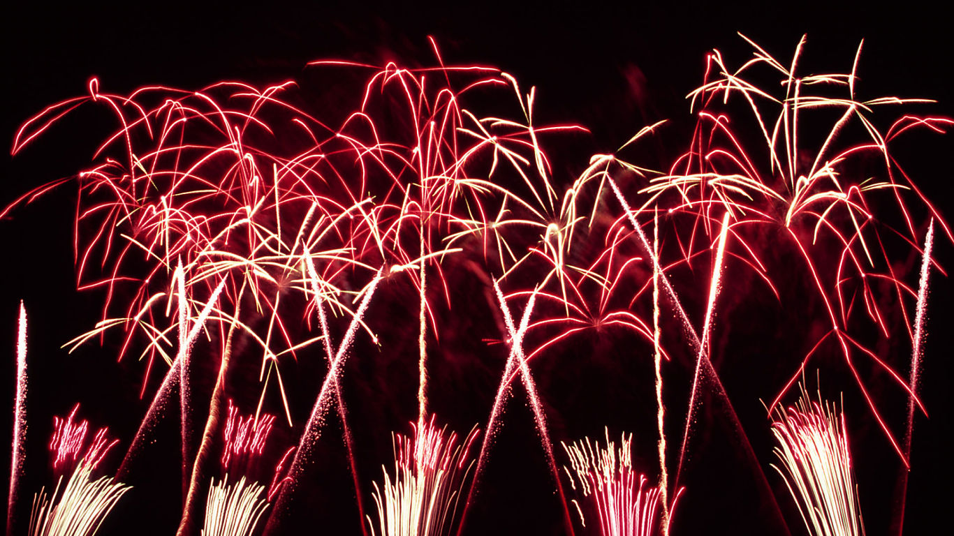 Fireworks #1 - 1366x768