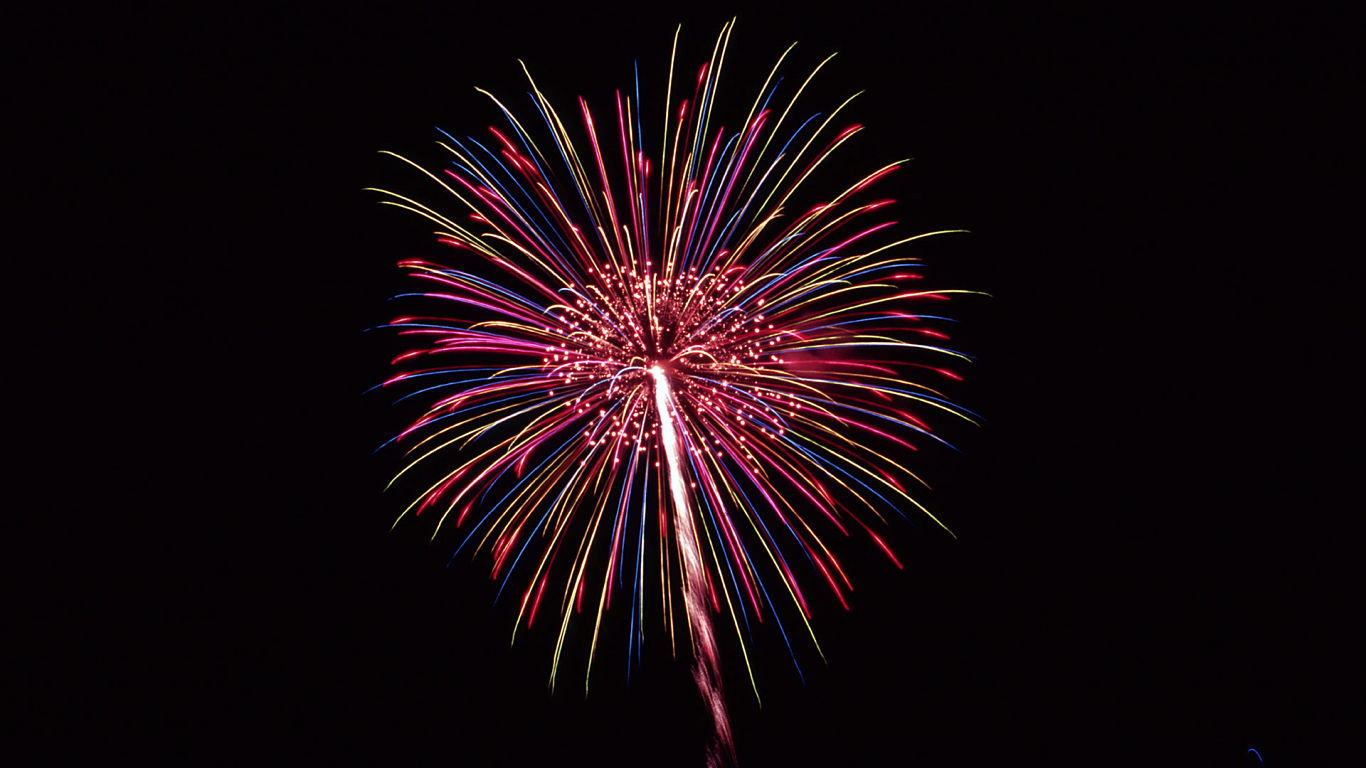 Fireworks #2 - 1366x768