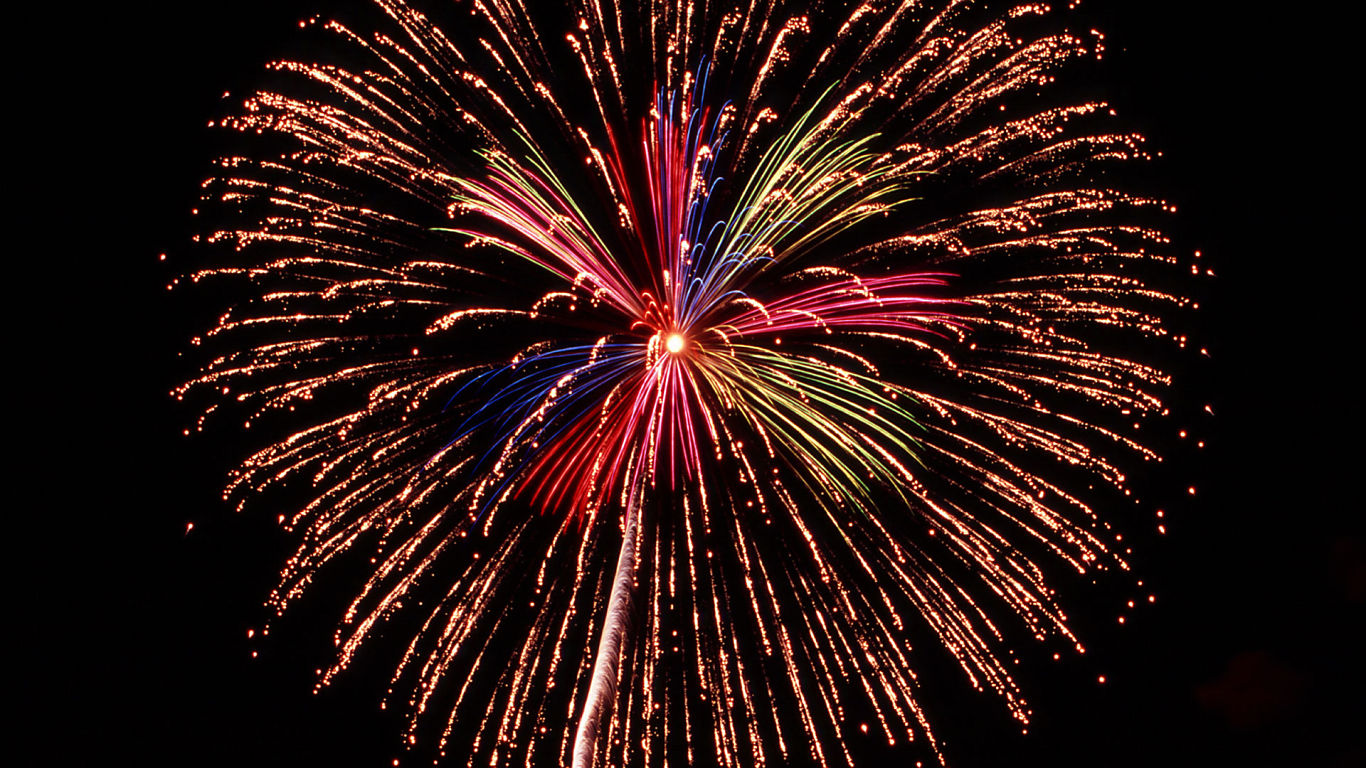 Fireworks #34 - 1366x768