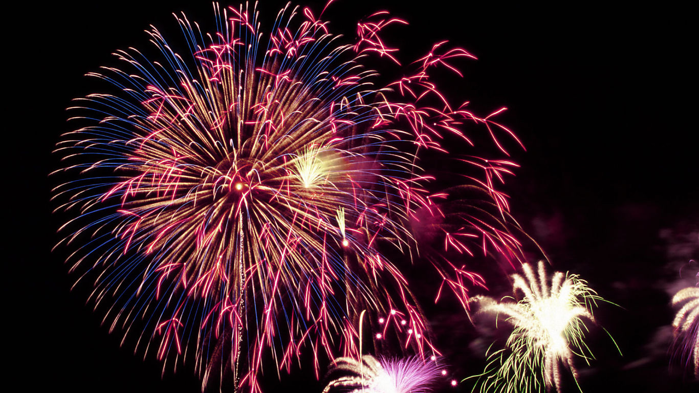 Fireworks #38 - 1366x768