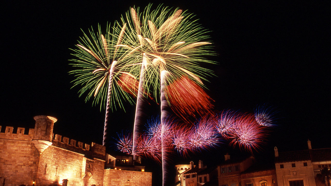 Fireworks #54 - 1366x768