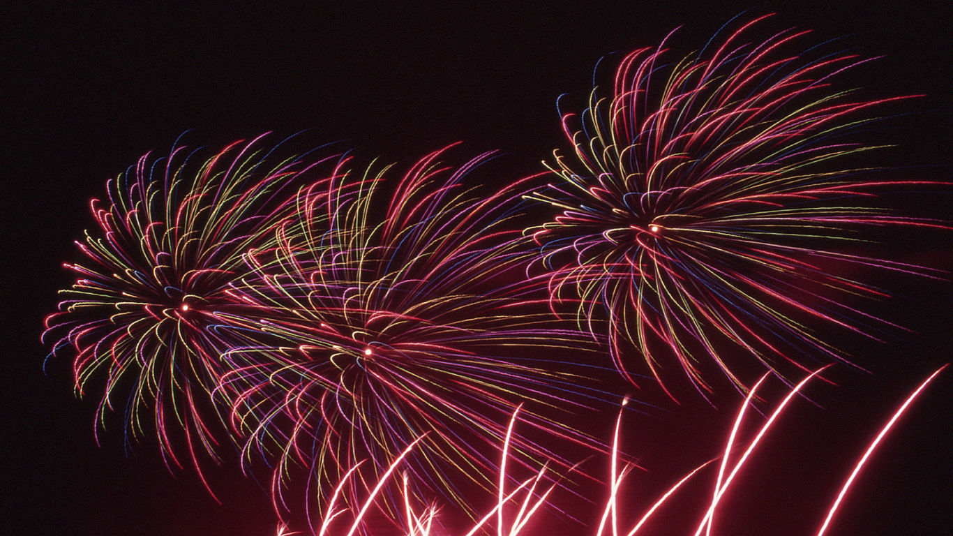 Fireworks #60 - 1366x768