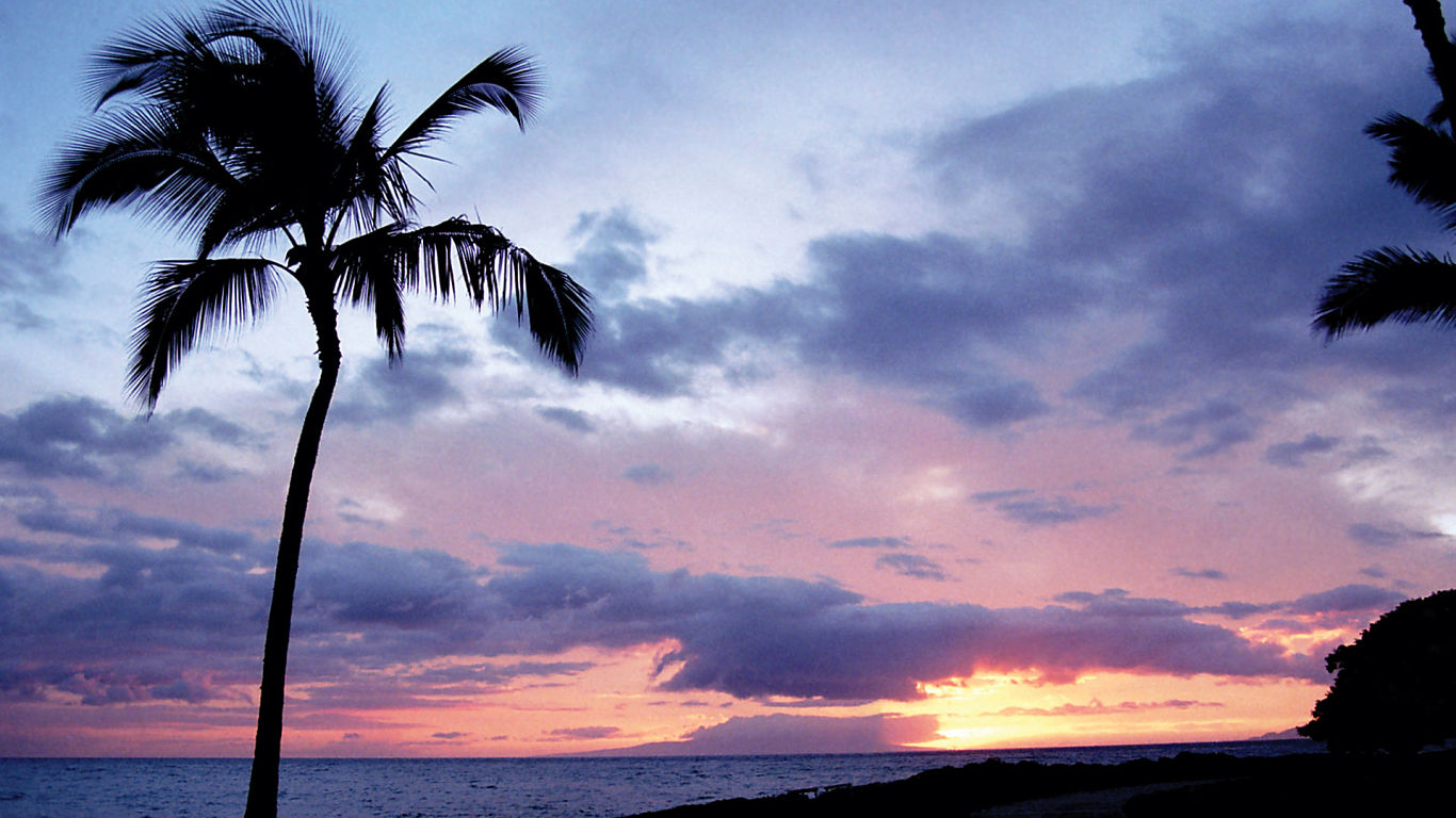 Evening scenery of Maui #1 - 1366x768