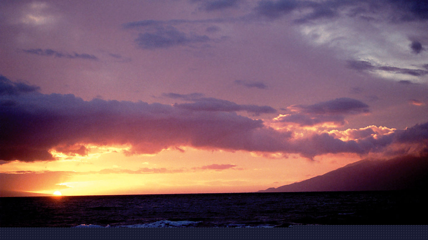 Evening scenery of Maui #2 - 1366x768