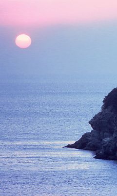 浪早崎 夕景 #1 - 240x400