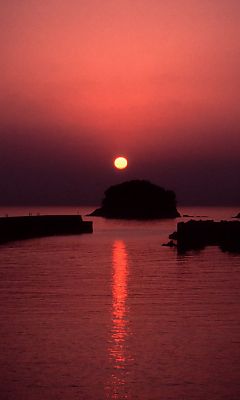 浪早崎 夕景 #5 - 240x400