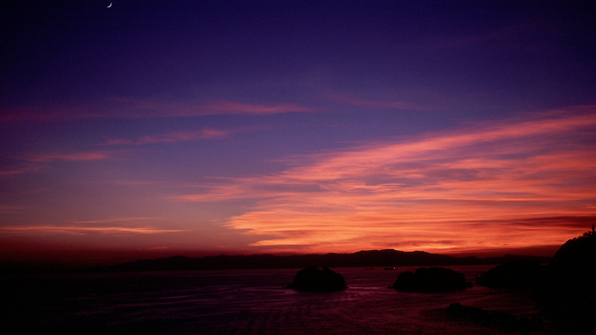 浪早崎 夕景 #11 - 1920x1080